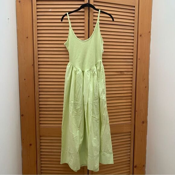 NWOT Free People Neon Yellow Maxi Size Small - Picture 1 of 9